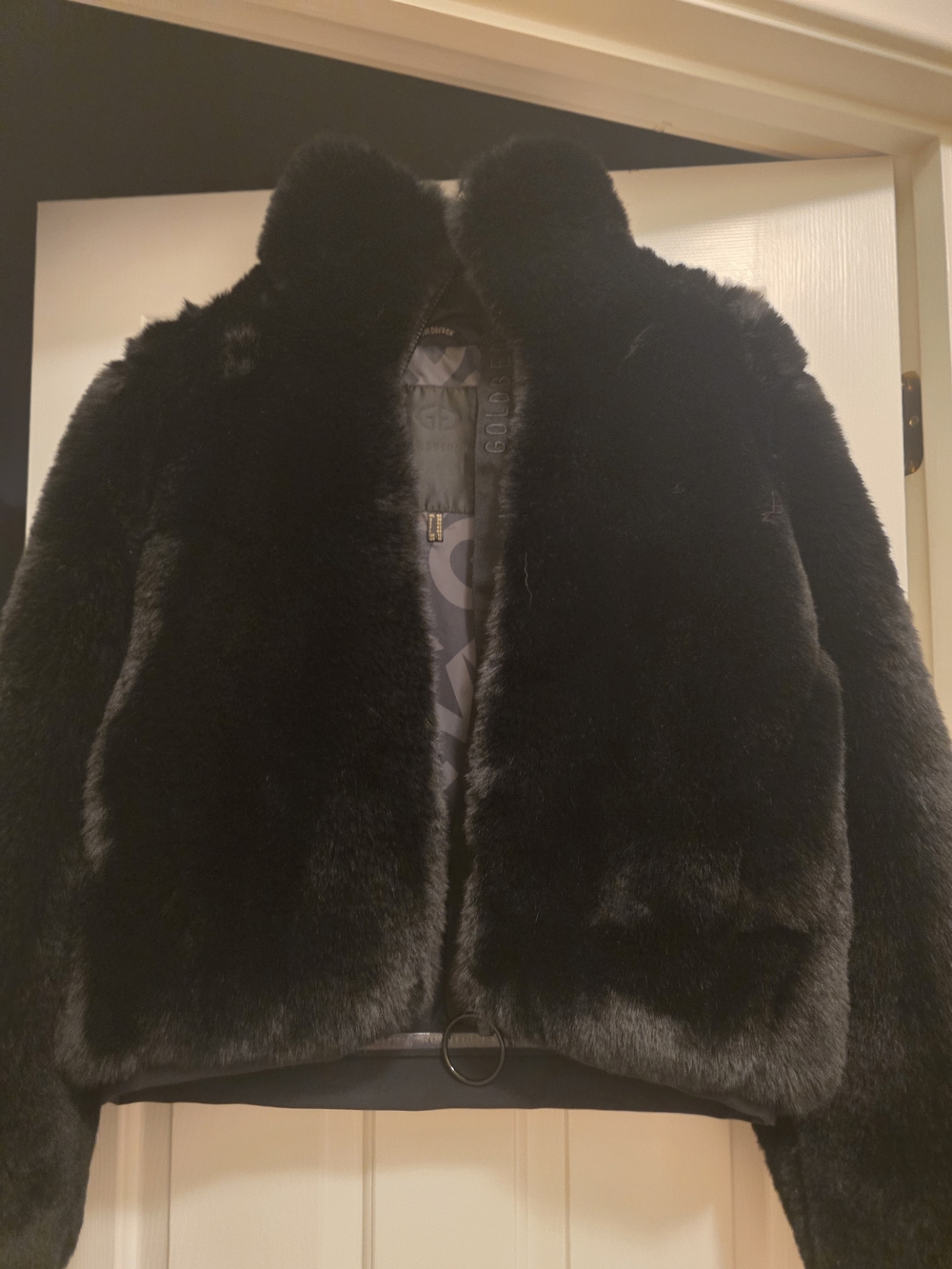 Goldbergh Black Faux Fur Ski Jacket 6, 8, 10